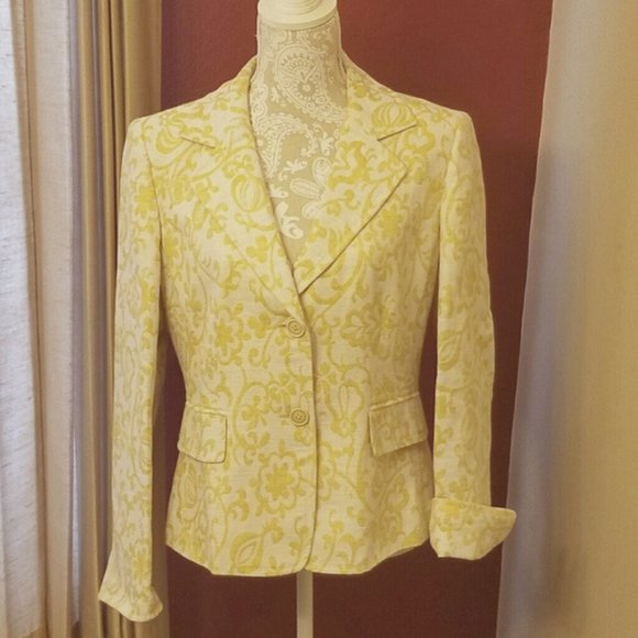 EUC Patterned Ellen Tracy Blazer - Picture 2 of 6